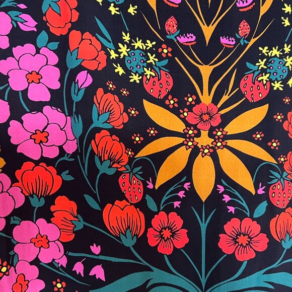 Free People Dress -Strawberry Fields Black Floral Summer Mini, Size: M - Picture 4 of 16